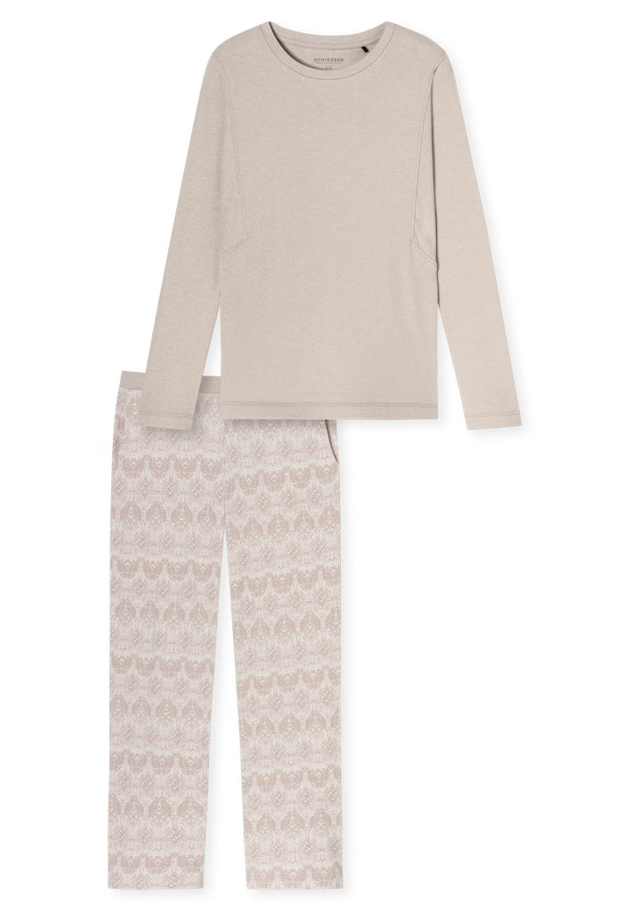 Schiesser Schlafanzug Beige
