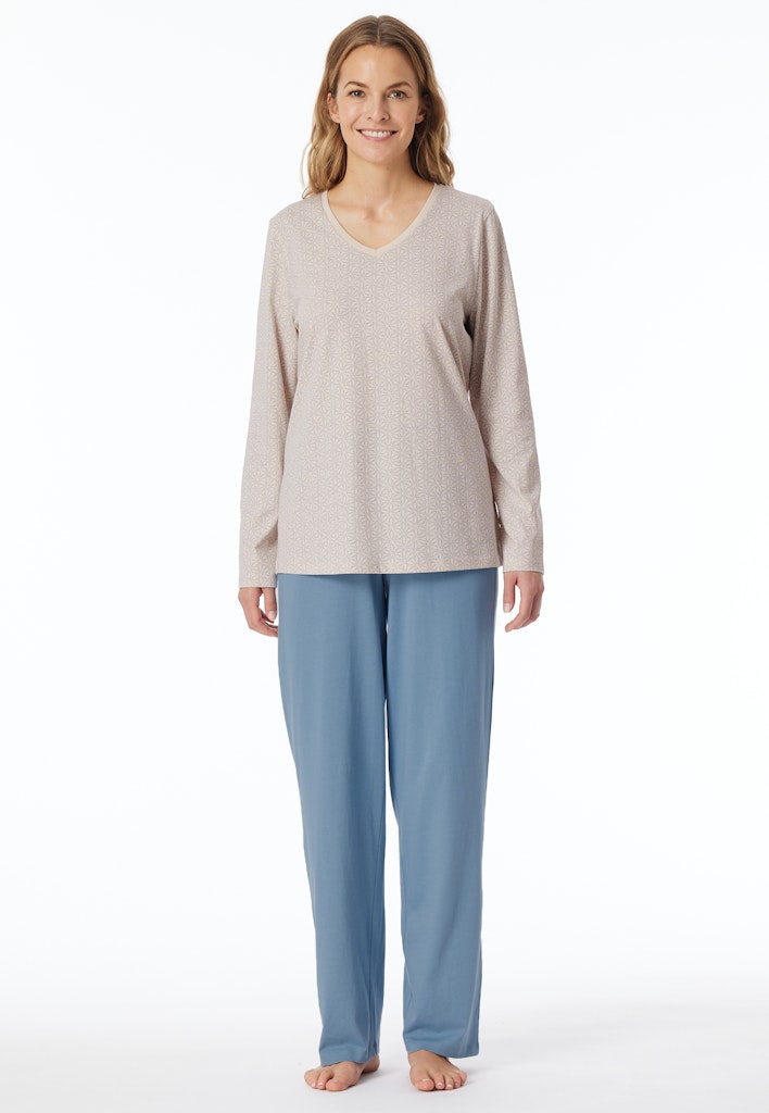 Schiesser Schlafanzug Sand