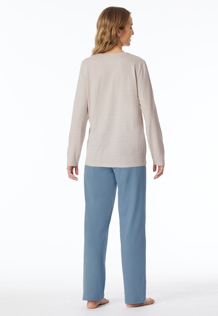 Schiesser Schlafanzug Sand