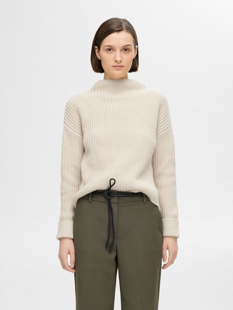 Selected Femme Damen Pullover Birch