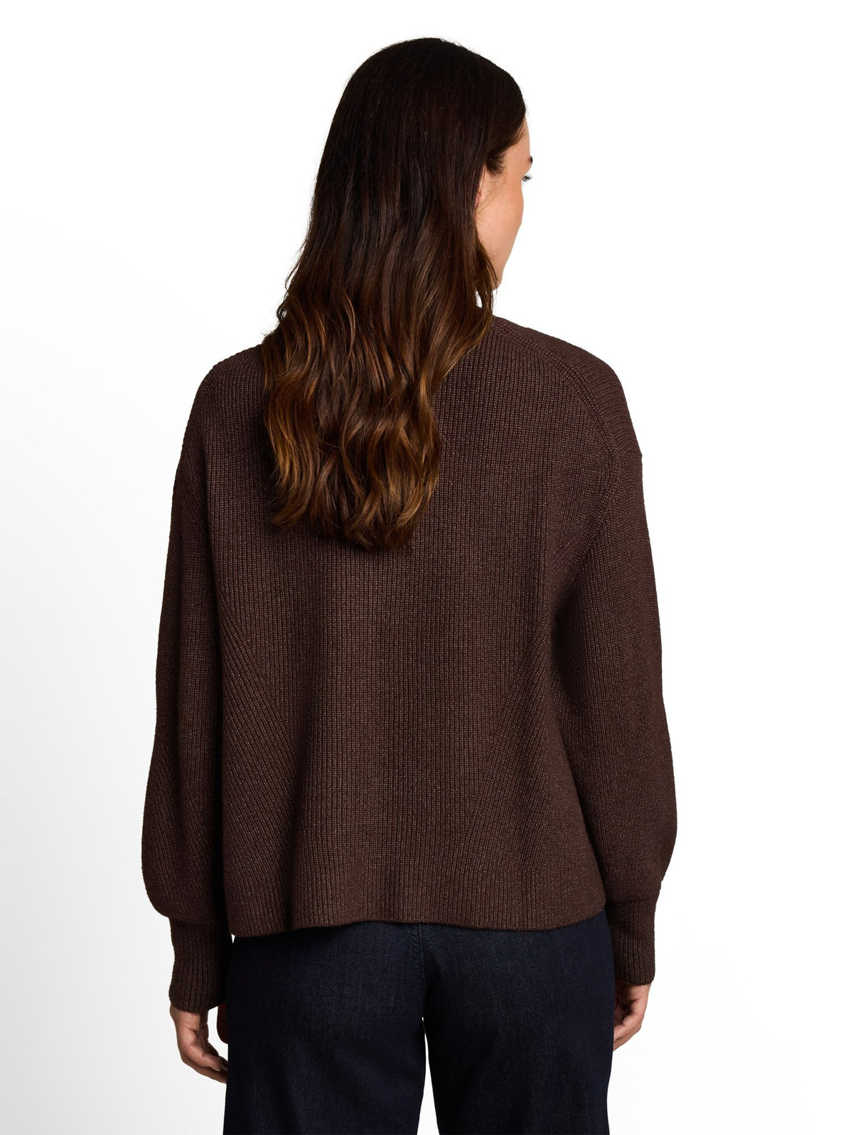 Tom Tailor Damen Strickjacken Java Dark Brown