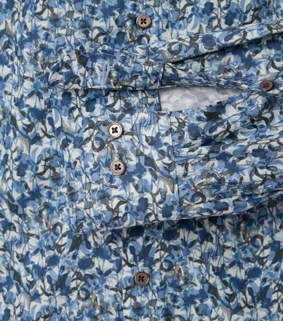 Casa Moda Herren Hemden lang  Blau