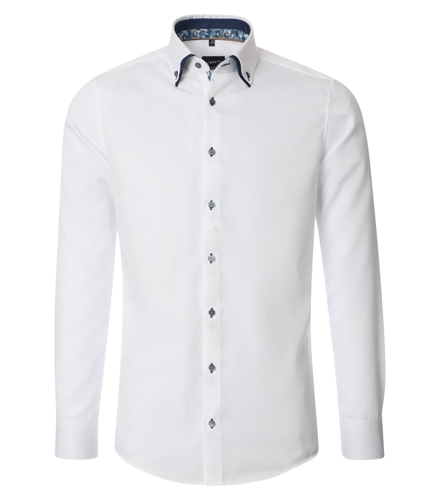 Casa Moda Herren Hemden lang  Weiss