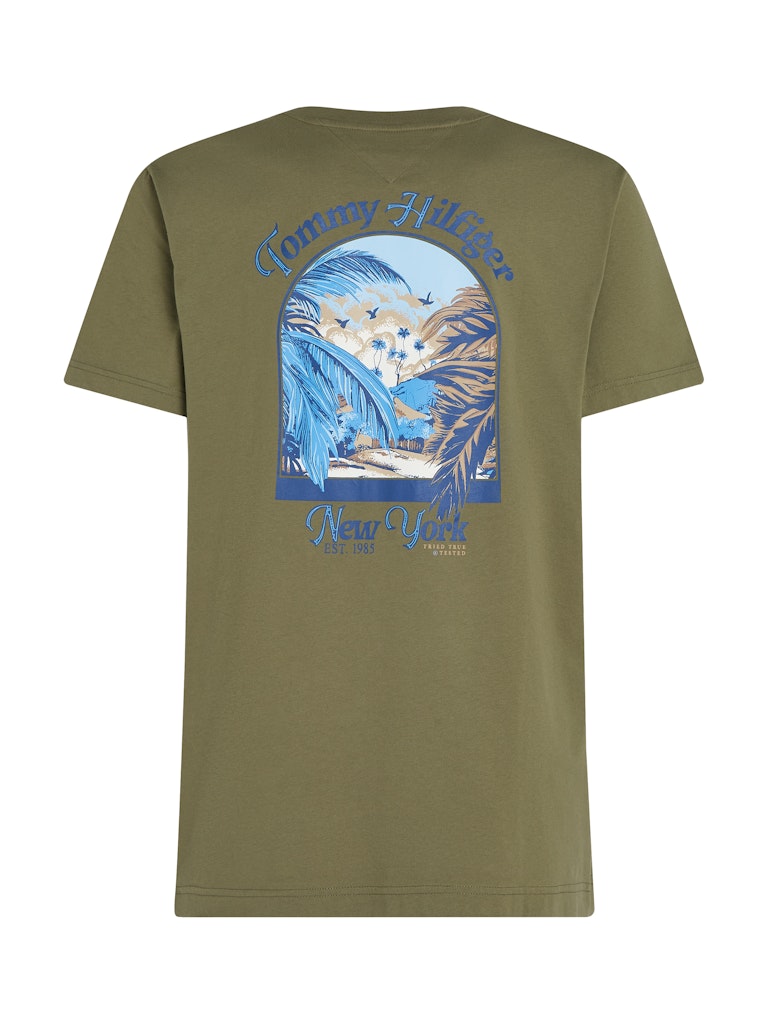 Tommy Hilfiger Herren T-Shirts kurz Pli Green