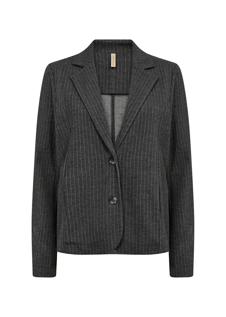 Soya Concept Damen Blazer Dk Grey Melange