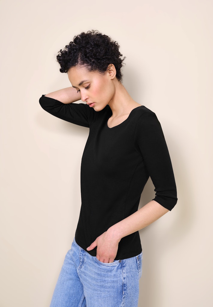 Street One Damen T-Shirts  Black