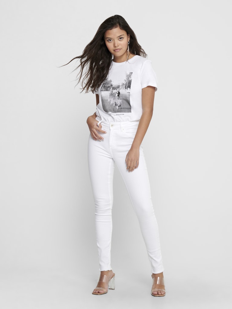 Only Damen Jeans White