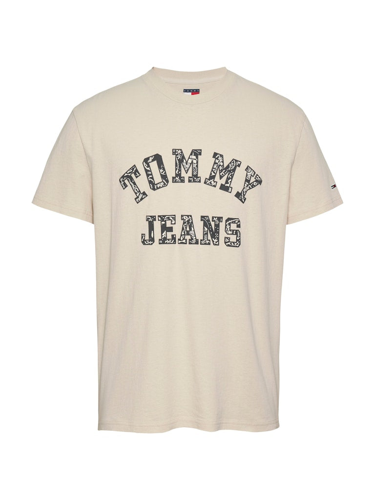 Tommy Jeans Herren T-Shirts kurz Acg Beige