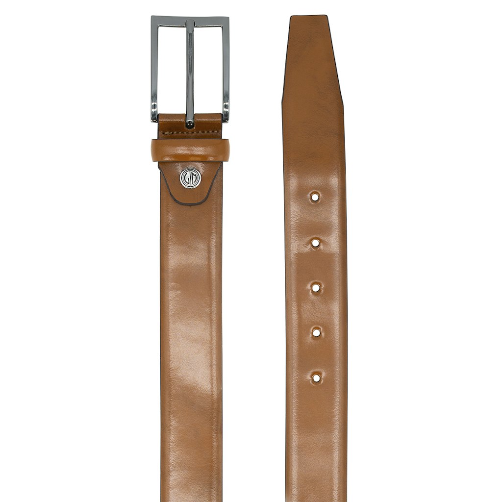 LINDENMANN Herren Gürtel Cognac