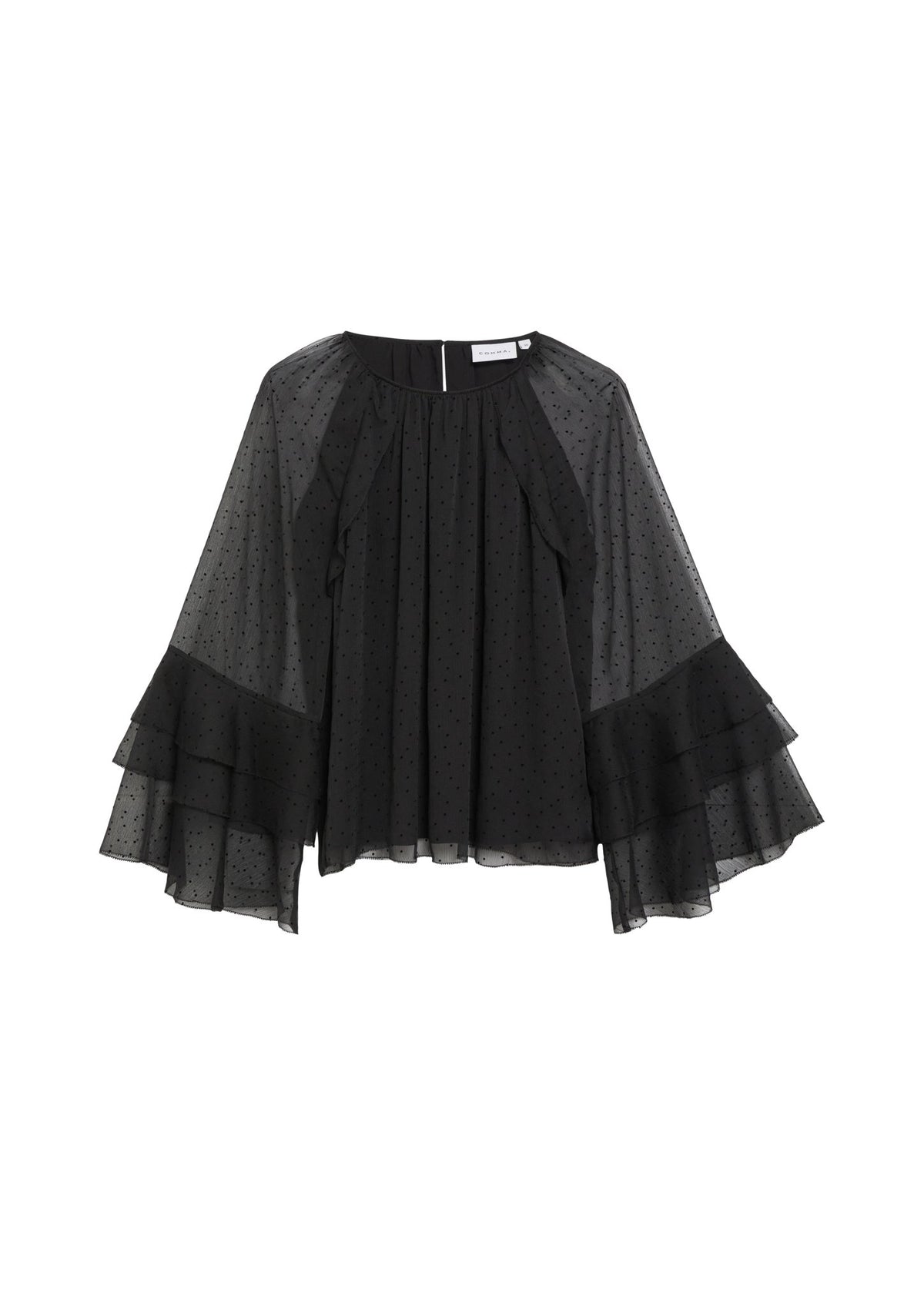 Comma Damen Blusen A Grey/Black