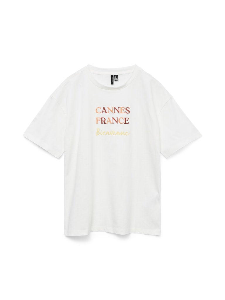 Vero Moda Damen T-Shirts Snow White/Cann