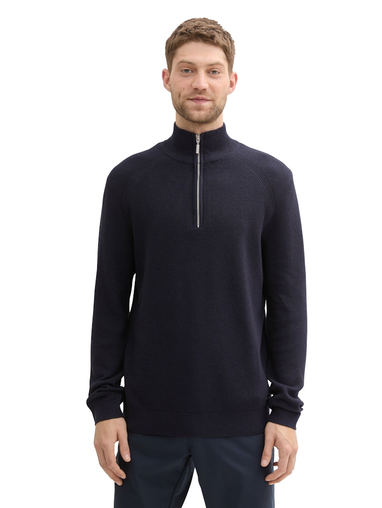 Tom Tailor Herren Pullover Knitted Navy Me