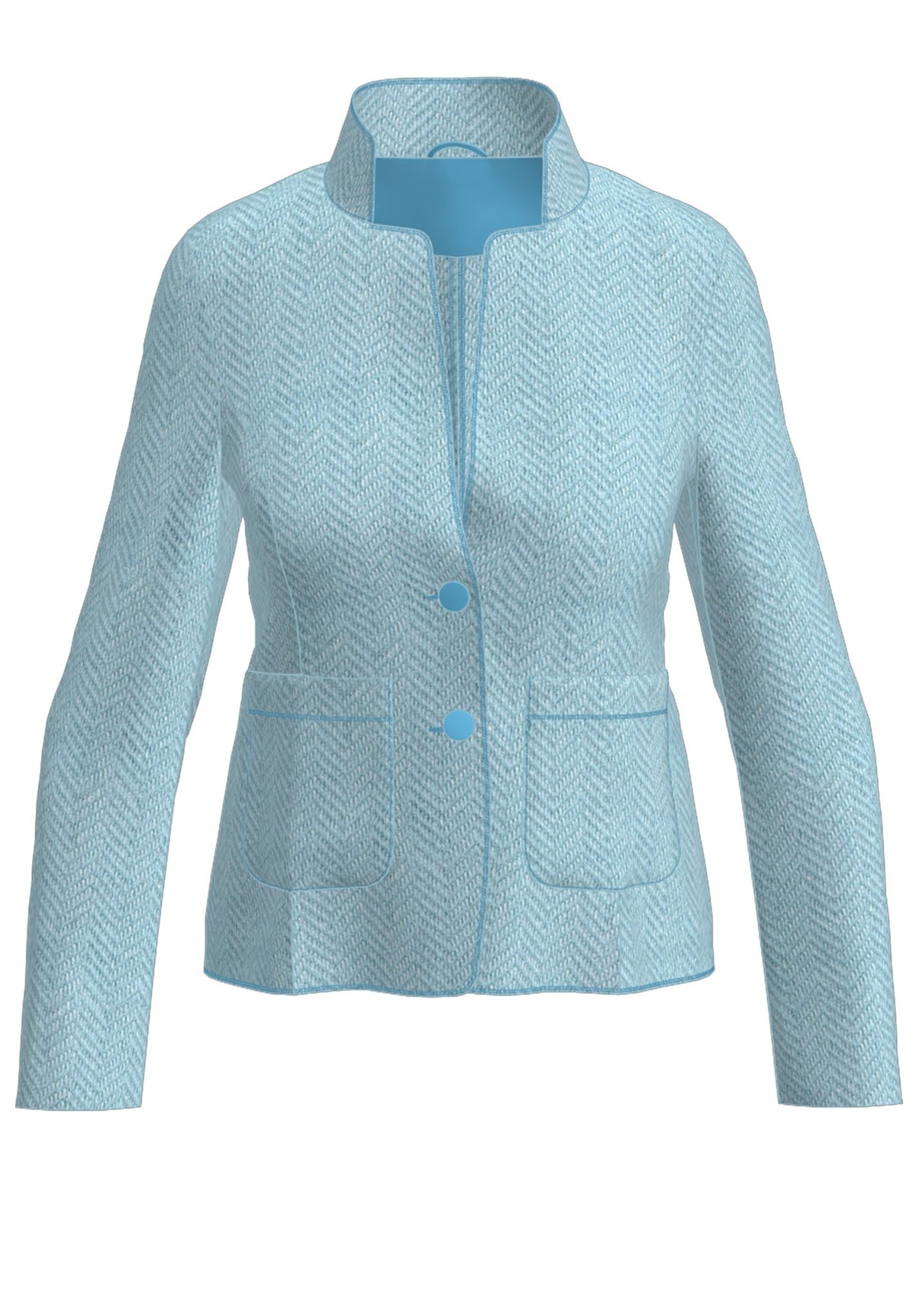Bianca Damen Blazer Stone Blue Mela