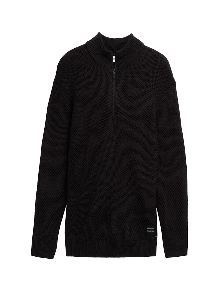 Tom Tailor denim Herren Pullover Black