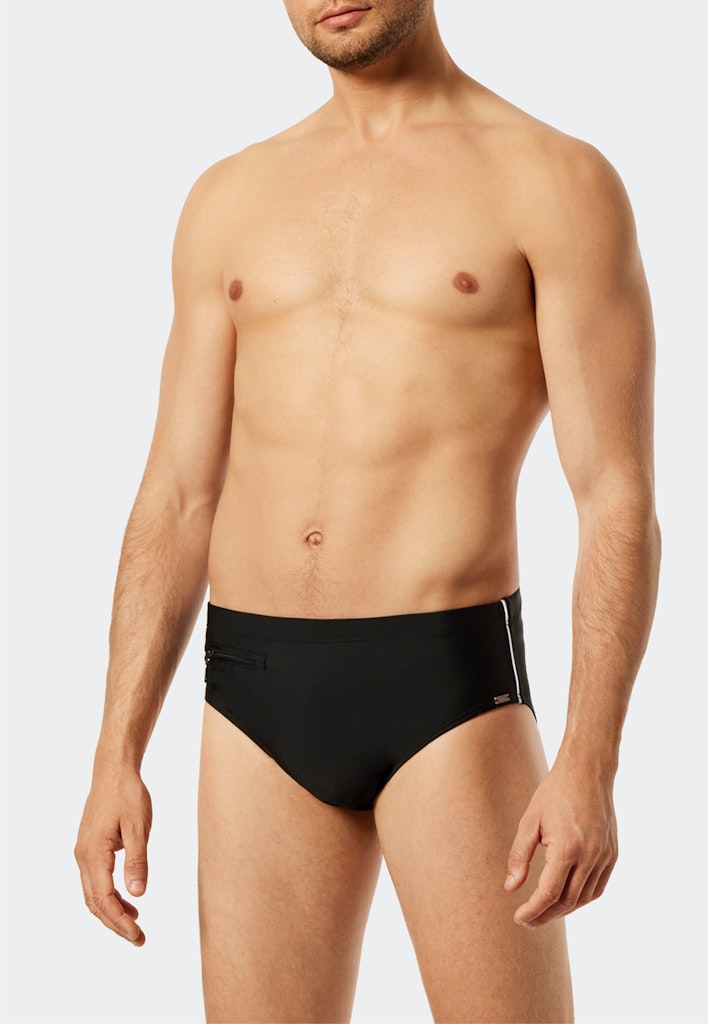 Schiesser Badehose Schwarz