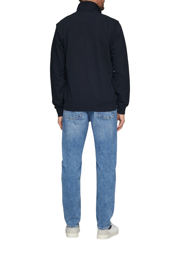 S. Oliver red Herren Sweatjacken Blue