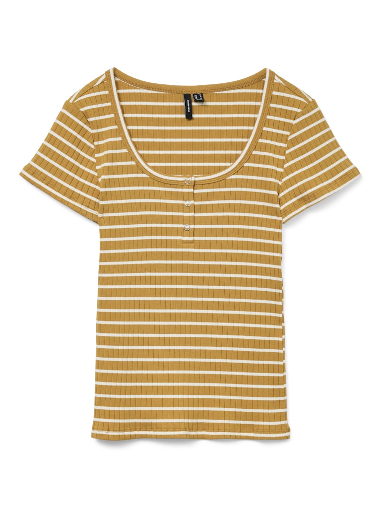 Vero Moda Damen T-Shirts Harvest Gold/Sn