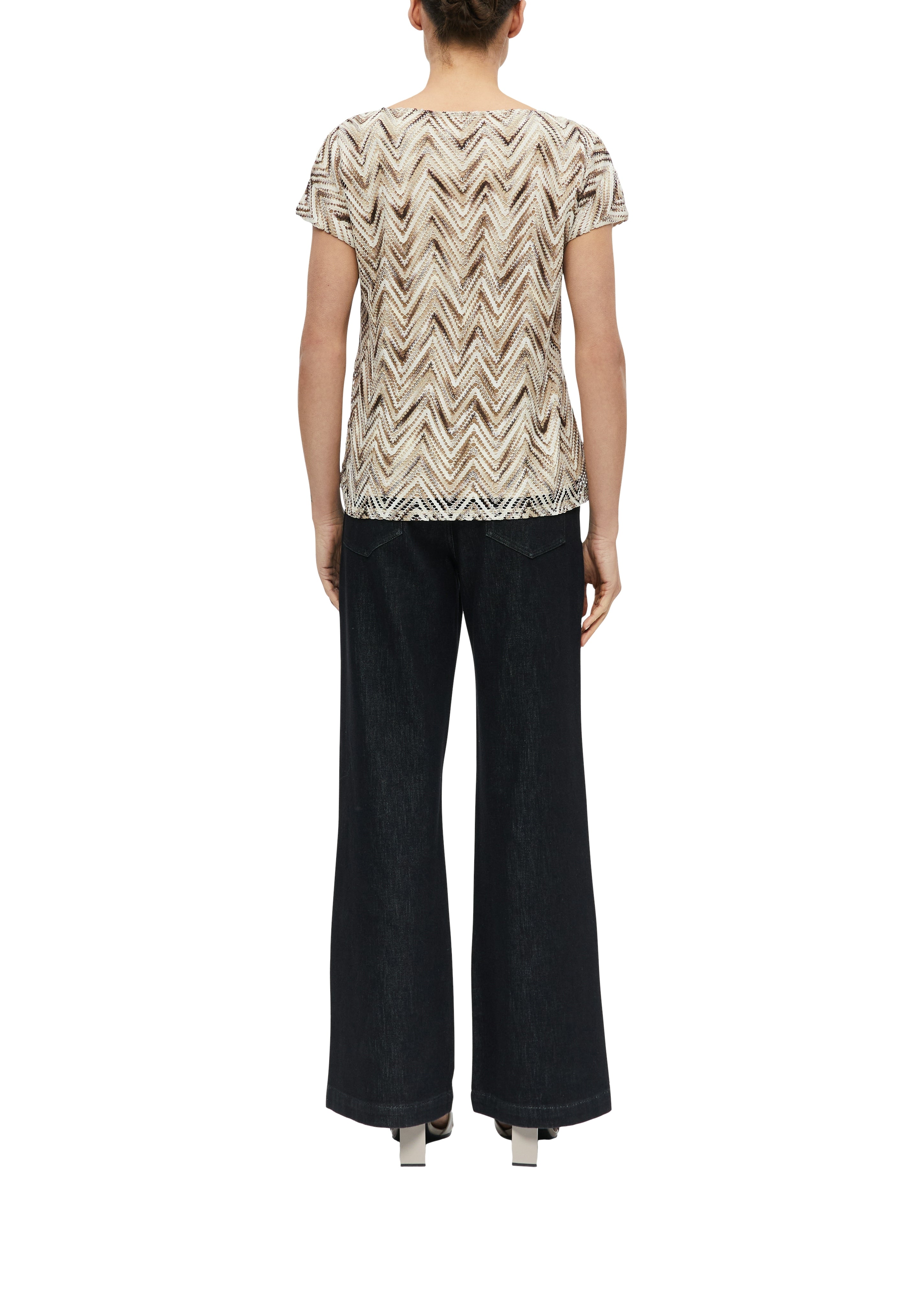 S. Oliver black Damen T-Shirts Brown