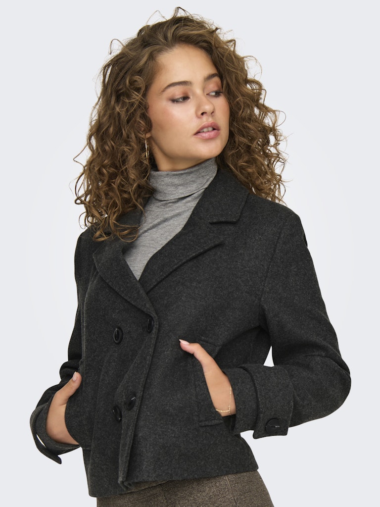 Only Damen Jacken Dark Grey Melan