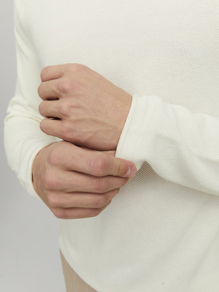 Jack & Jones Herren Pullover Cloud Dancer