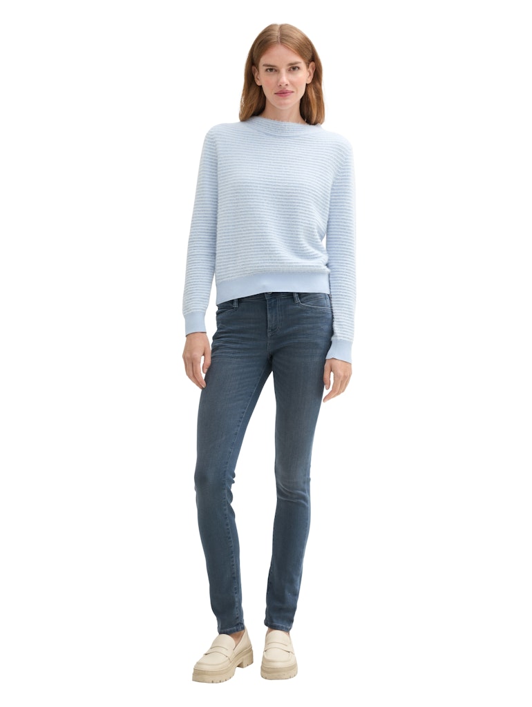 Tom Tailor Damen Jeans Mid Stone Blue