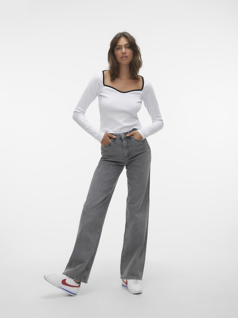 Vero Moda Damen Jeans Medium Grey Den