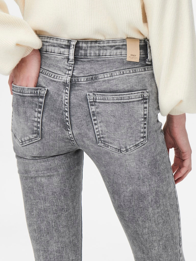 Only Damen Jeans Light Grey Deni