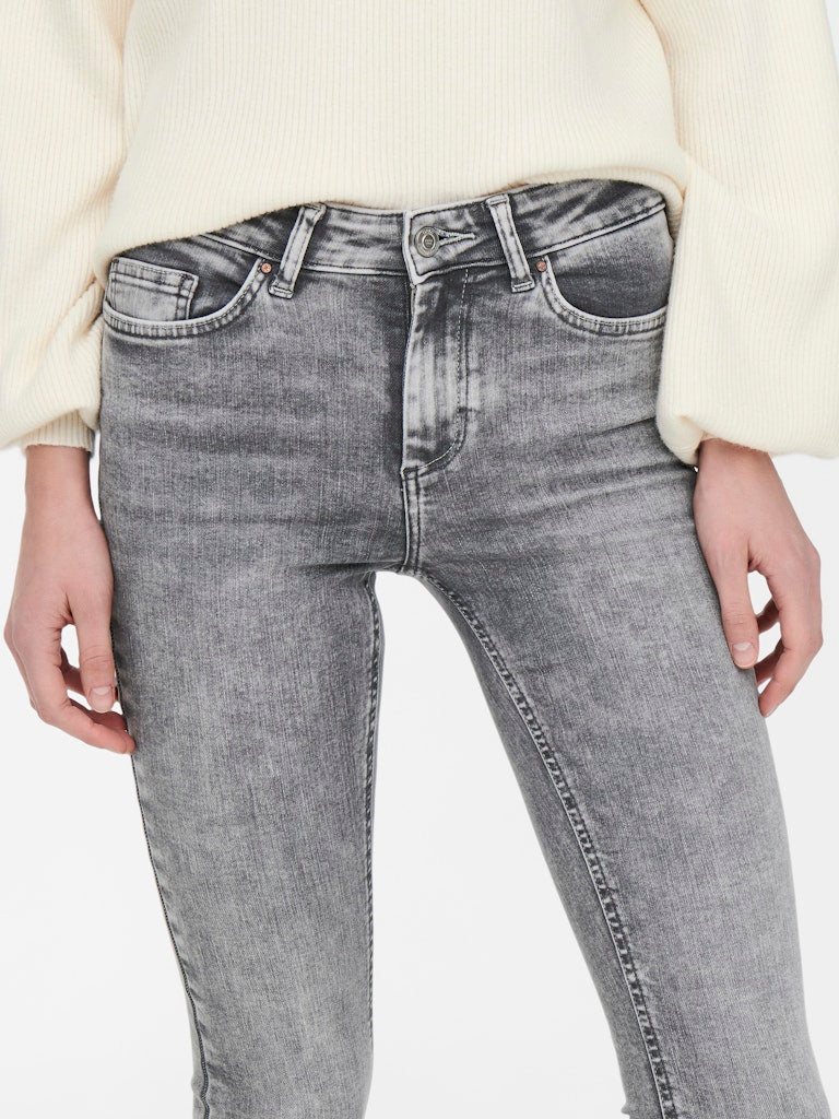 Only Damen Jeans Light Grey Deni
