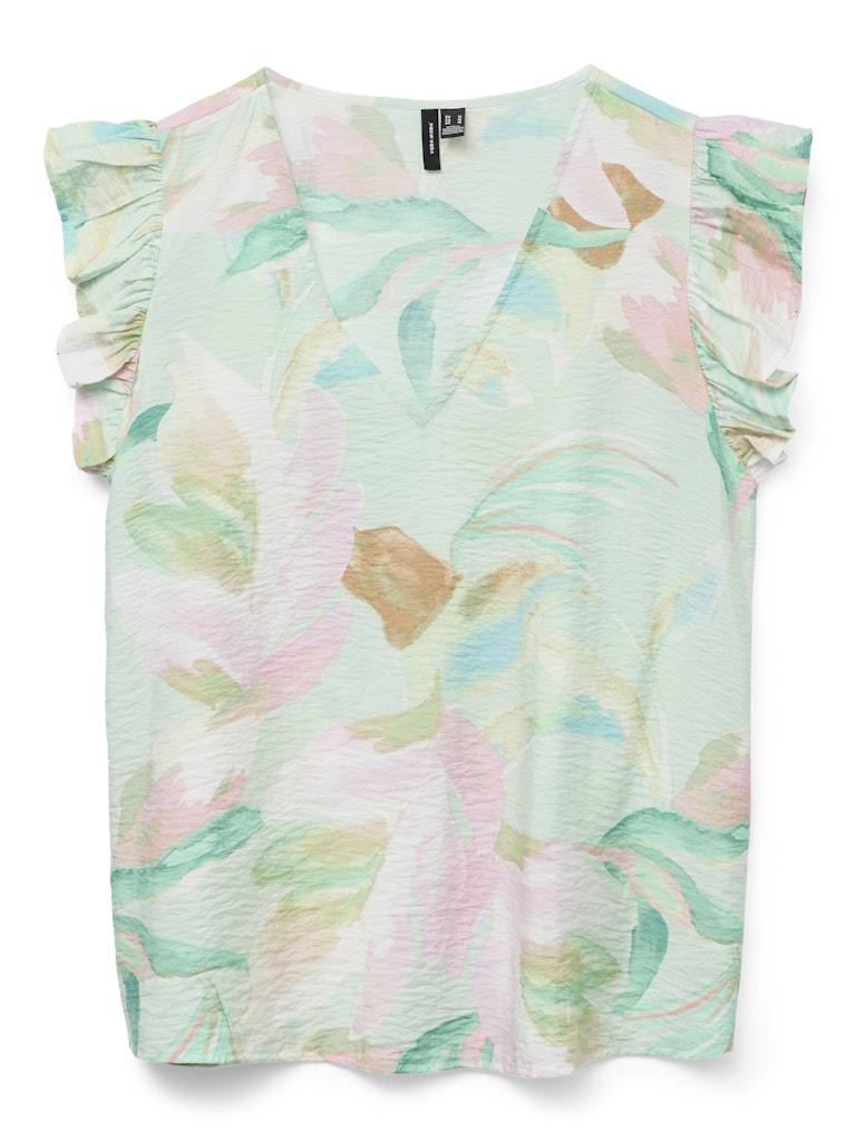 Vero Moda Damen T-Shirts Birds Egg Green