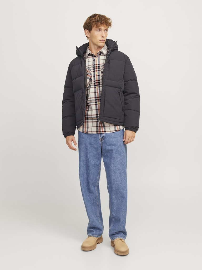 Jack & Jones Herren Hemden lang Mocha Bisque