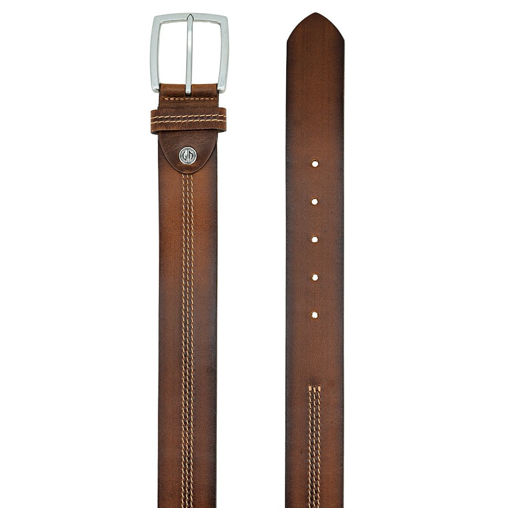 LINDENMANN Herren Gürtel Cognac