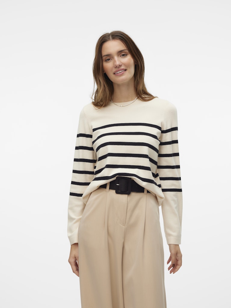 Vero Moda Damen Pullover Birch/Black