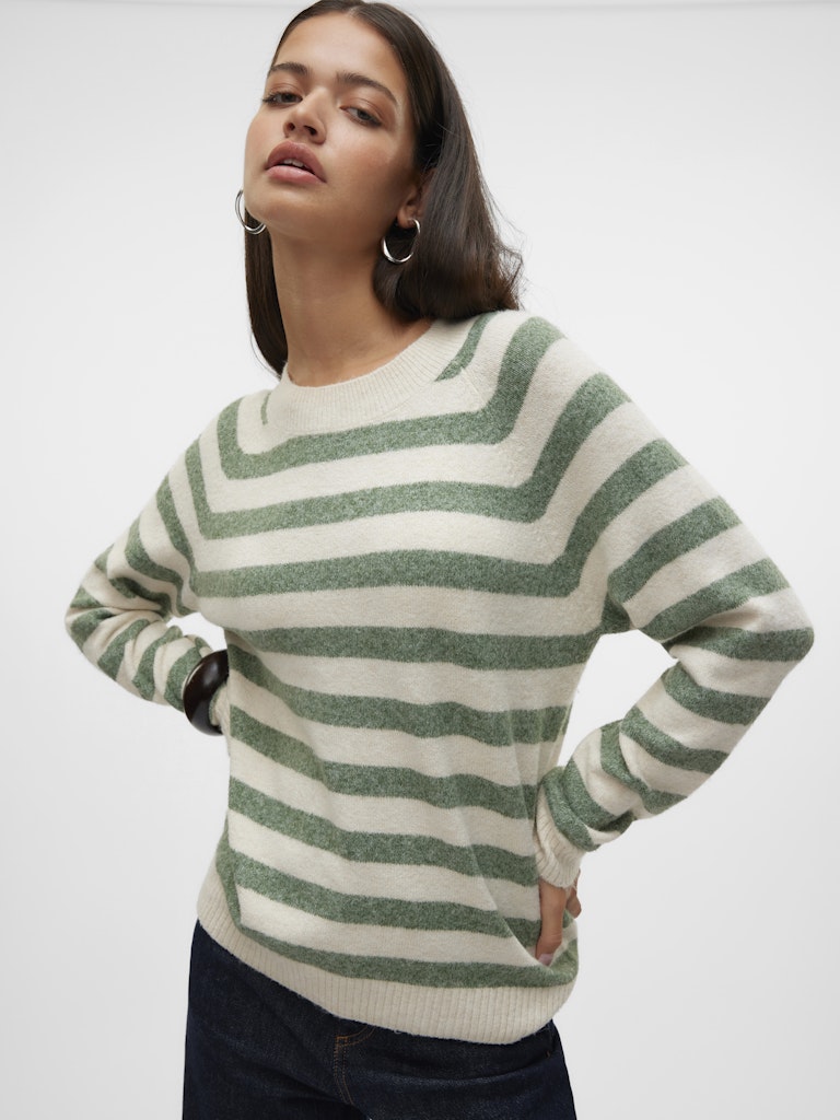 Vero Moda Damen Pullover Birch/W. Laurel