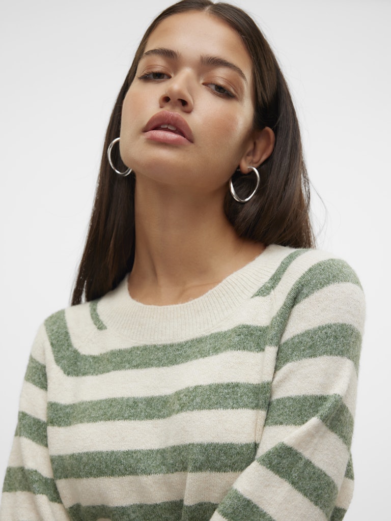 Vero Moda Damen Pullover Birch/W. Laurel