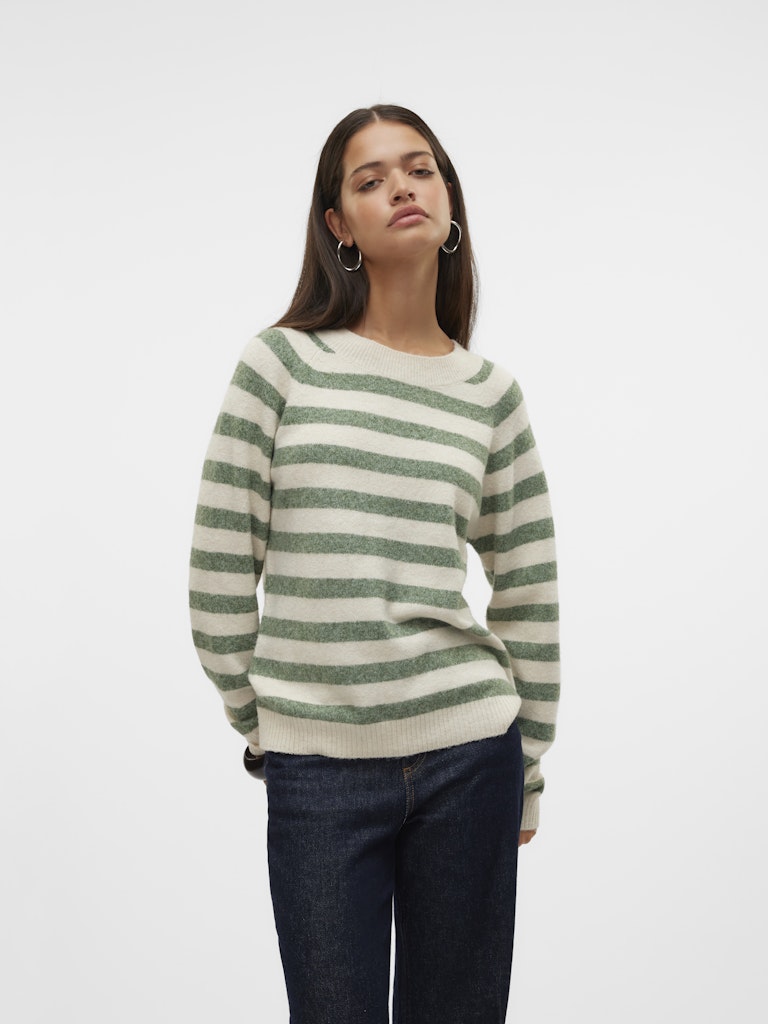 Vero Moda Damen Pullover Birch/W. Laurel