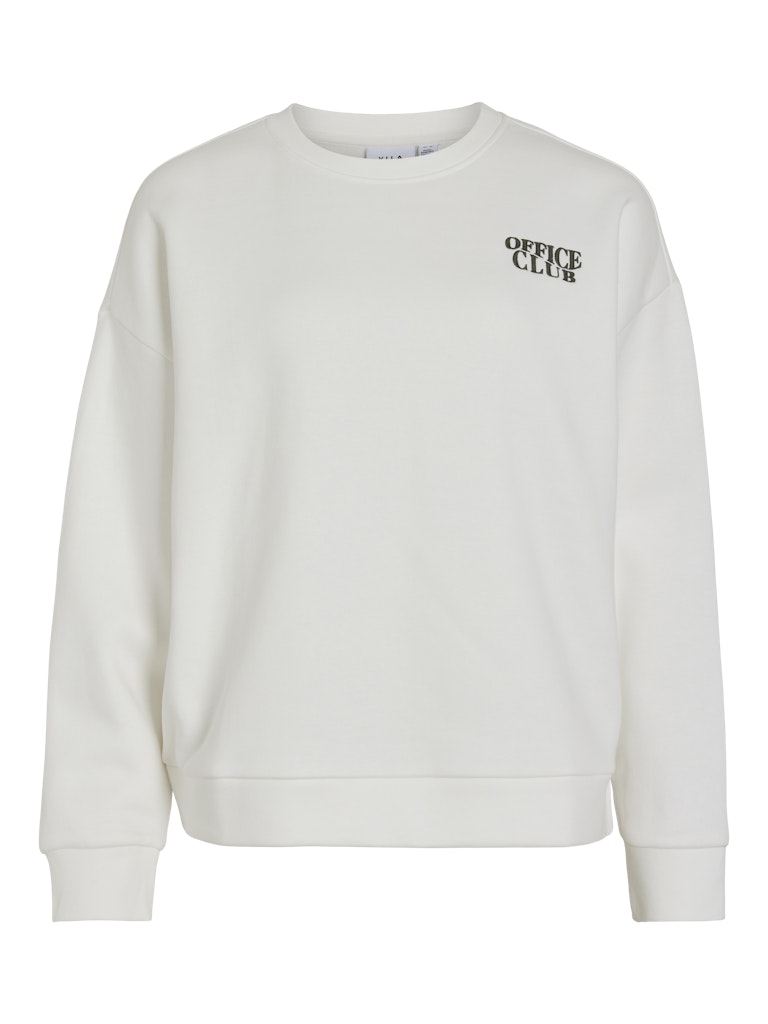 Vila Damen Sweatshirts Snow White/Offi