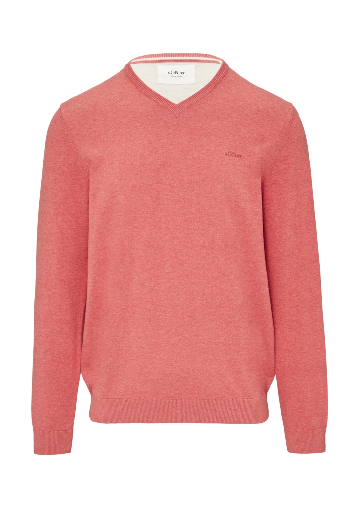 S. Oliver red Herren Pullover Lilac/Pink