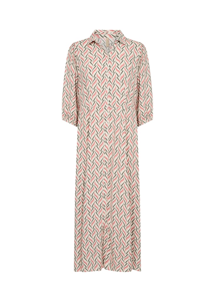 Soya Concept Damen Kleider Peach Pink Comb