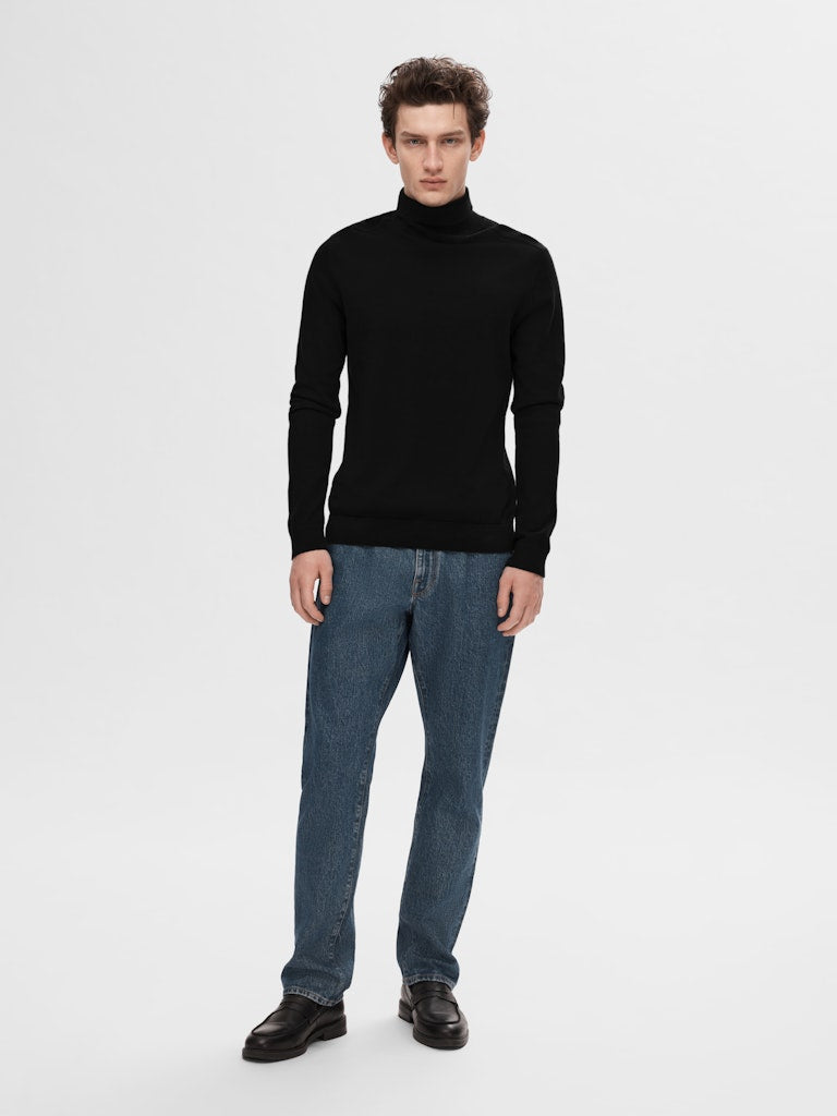 Selected homme Herren Pullover Black