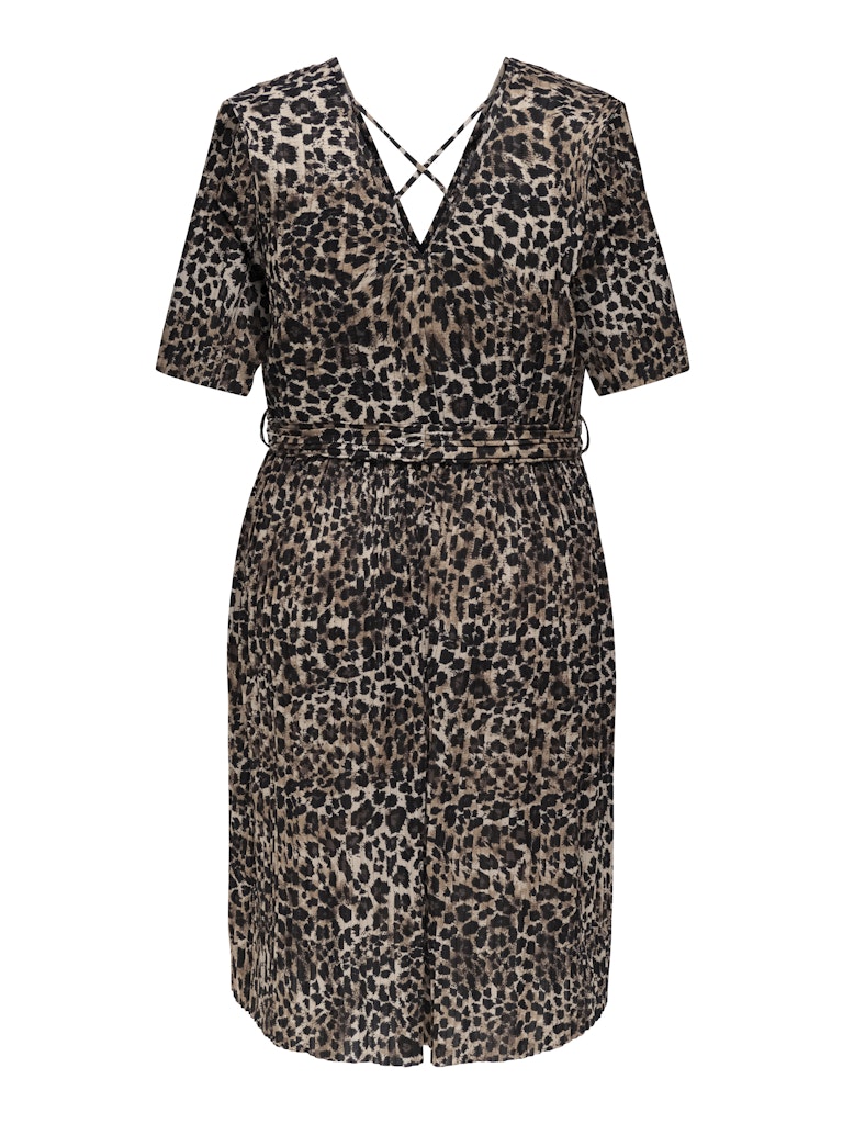 Only Caramkoma Damen Kleider Cuban Sand/Leo