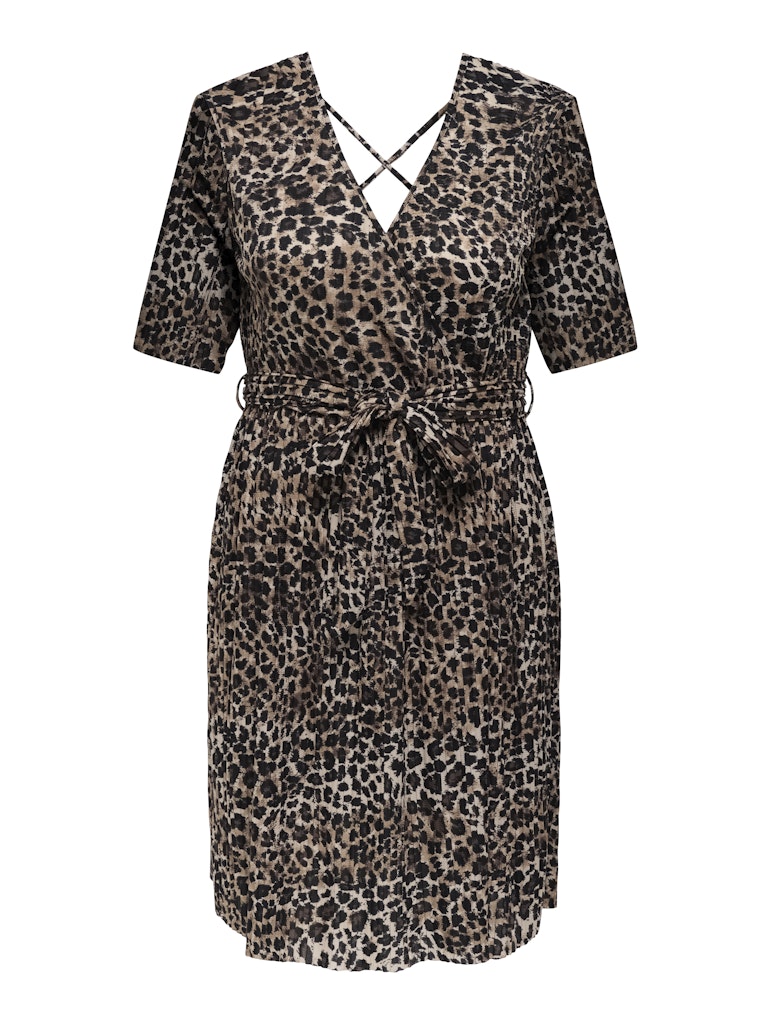 Only Caramkoma Damen Kleider Cuban Sand/Leo