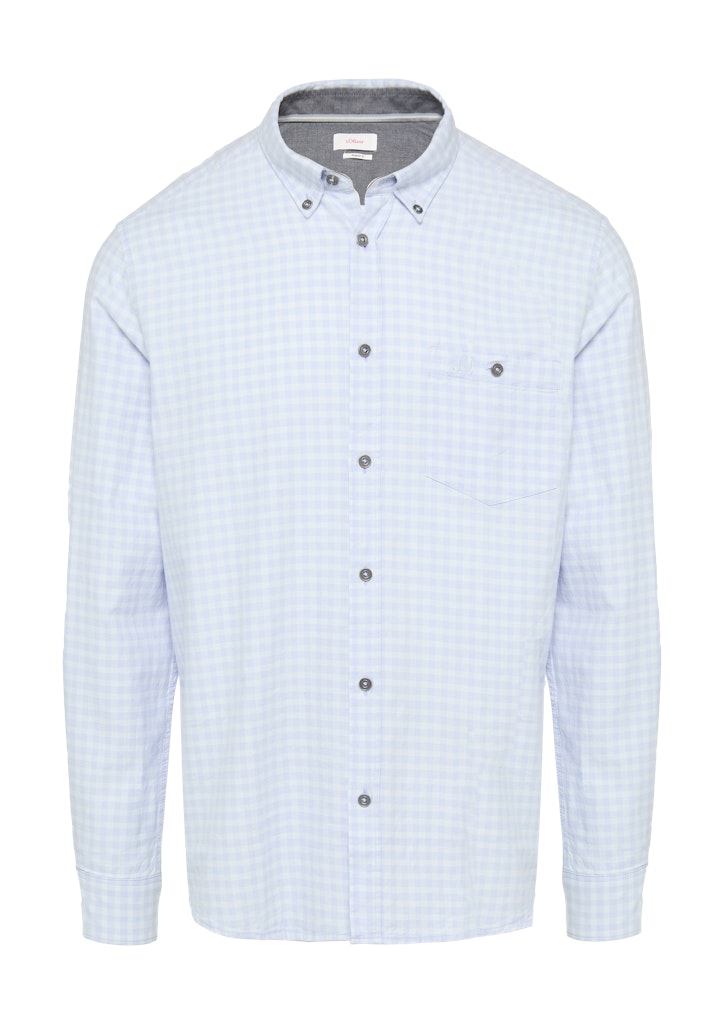 S. Oliver red Herren Hemden lang Blue