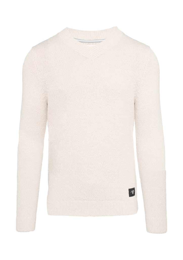 S. Oliver red Herren Pullover White