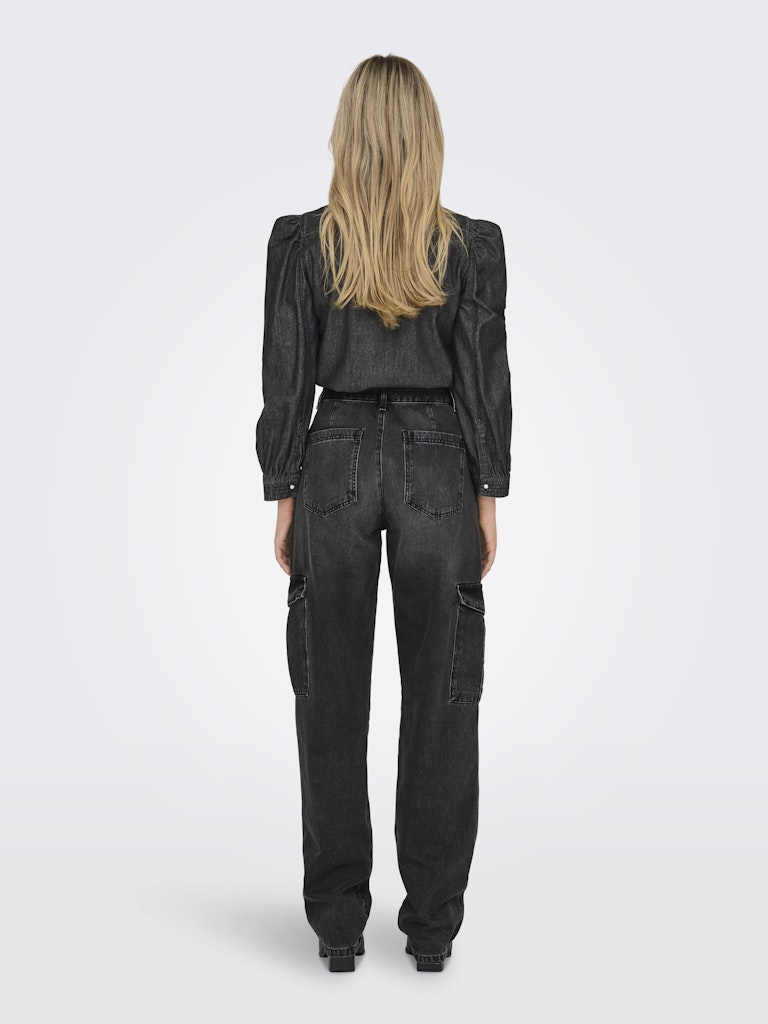 Only Damen Jeans Washed Black