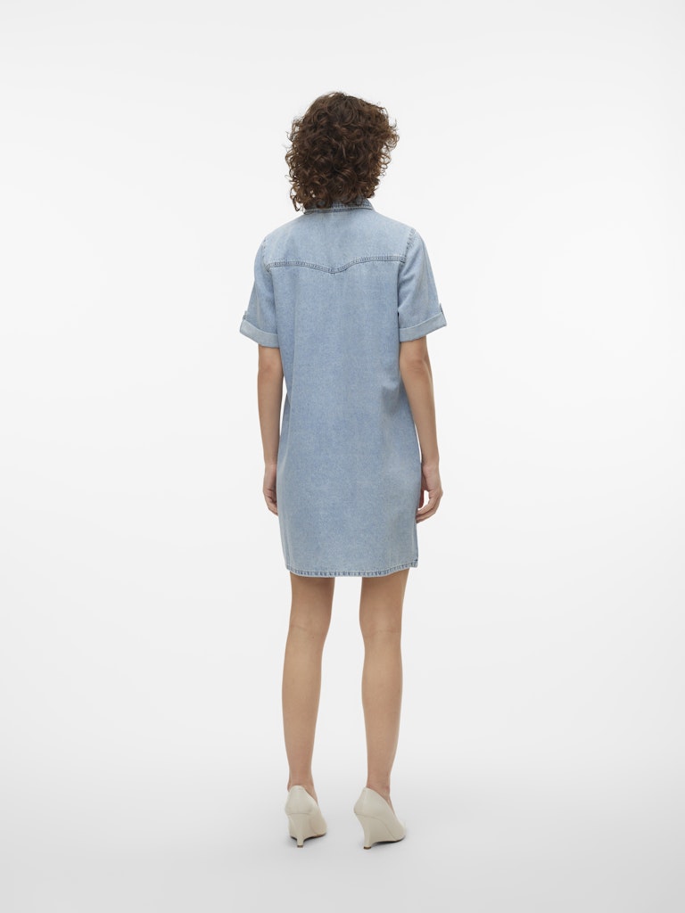 Vero Moda Damen Kleider Light Blue Deni