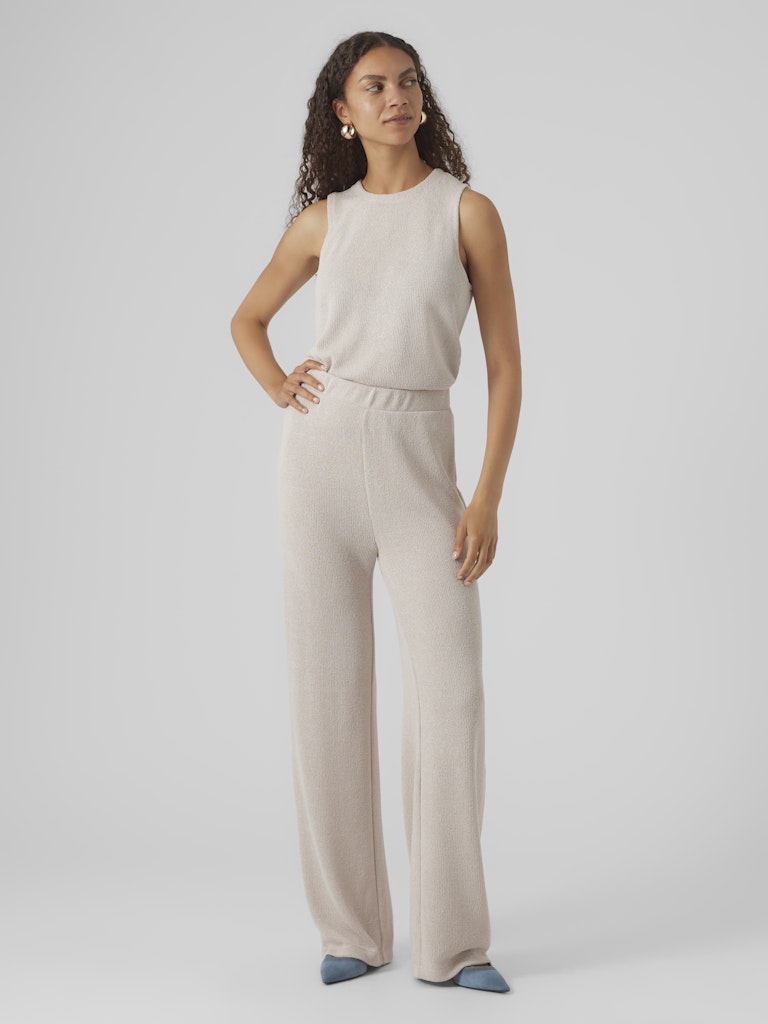 Vero Moda Damen Hosen Oatmeal