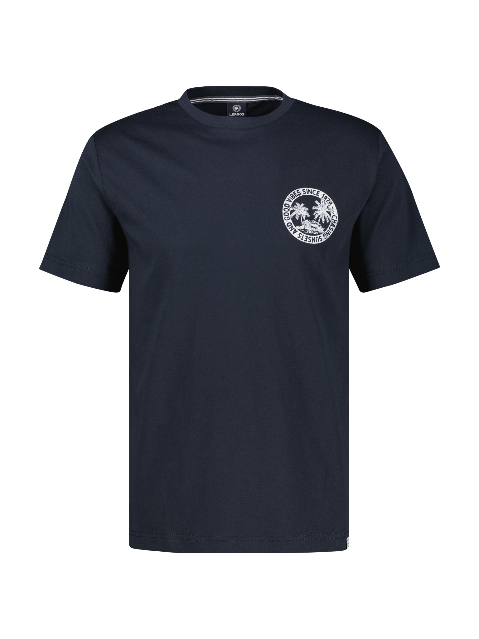 Lerros Herren T-Shirts kurz Classic Navy