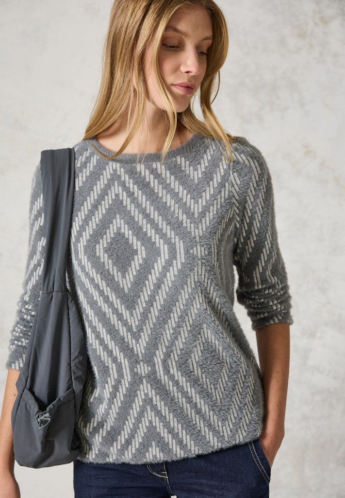 Cecil Damen T-Shirts Platinum