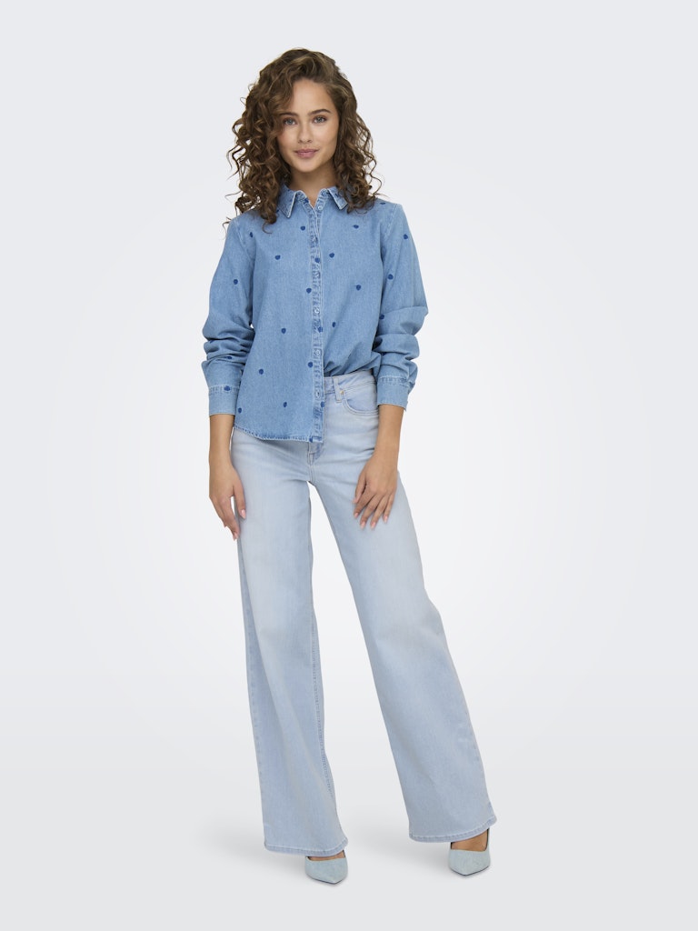 Only Damen Jeans Light Blue Blea