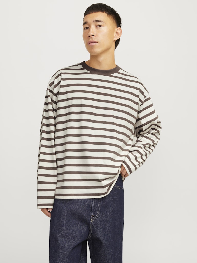 Jack & Jones Herren T-Shirts kurz Deep Taupe/Anti